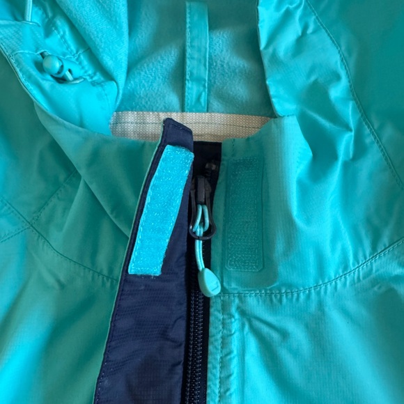 Vineyard Vines Waterproof Raincoat Hooded Rain Jacket Windbreaker Aqua Blue M - Picture 6 of 11